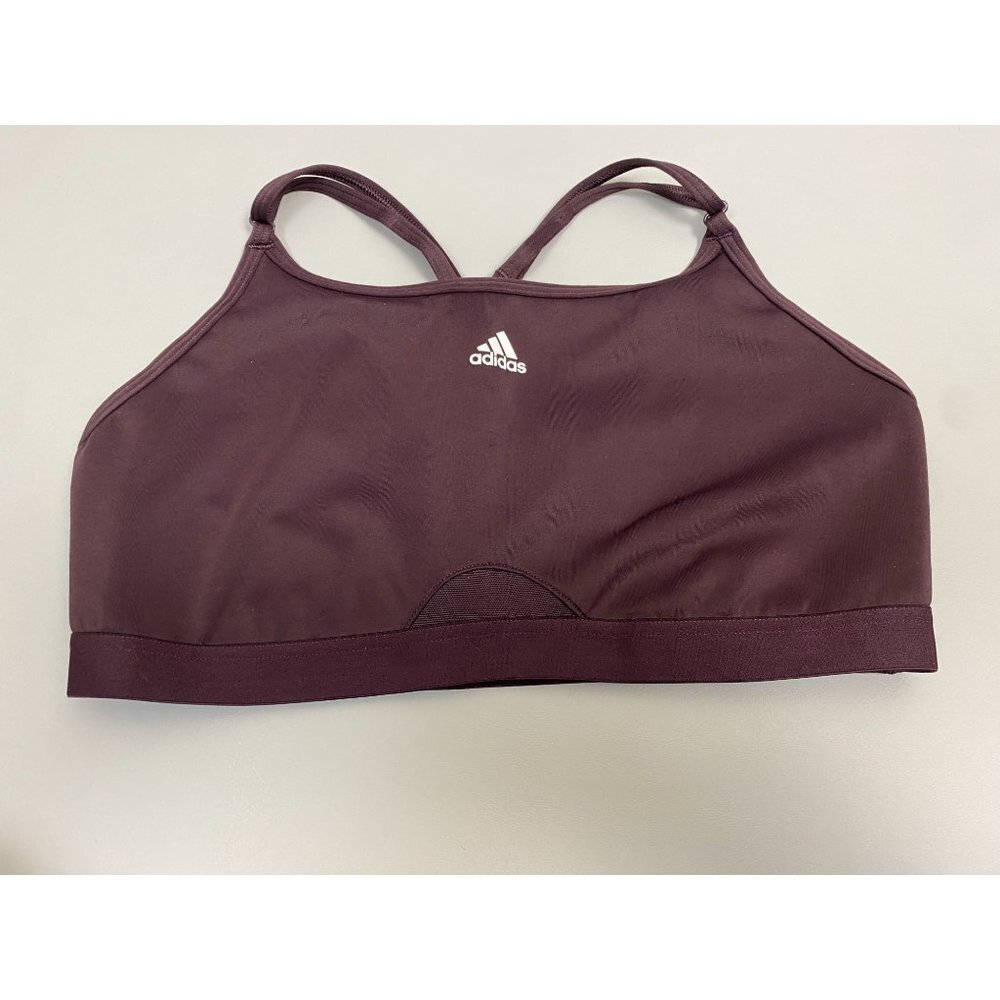 Adidas Womens Sports Bra size Small Brown Athletic Workout Gym Activewear Yoga